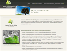 Tablet Screenshot of naturefriendlybilling.com